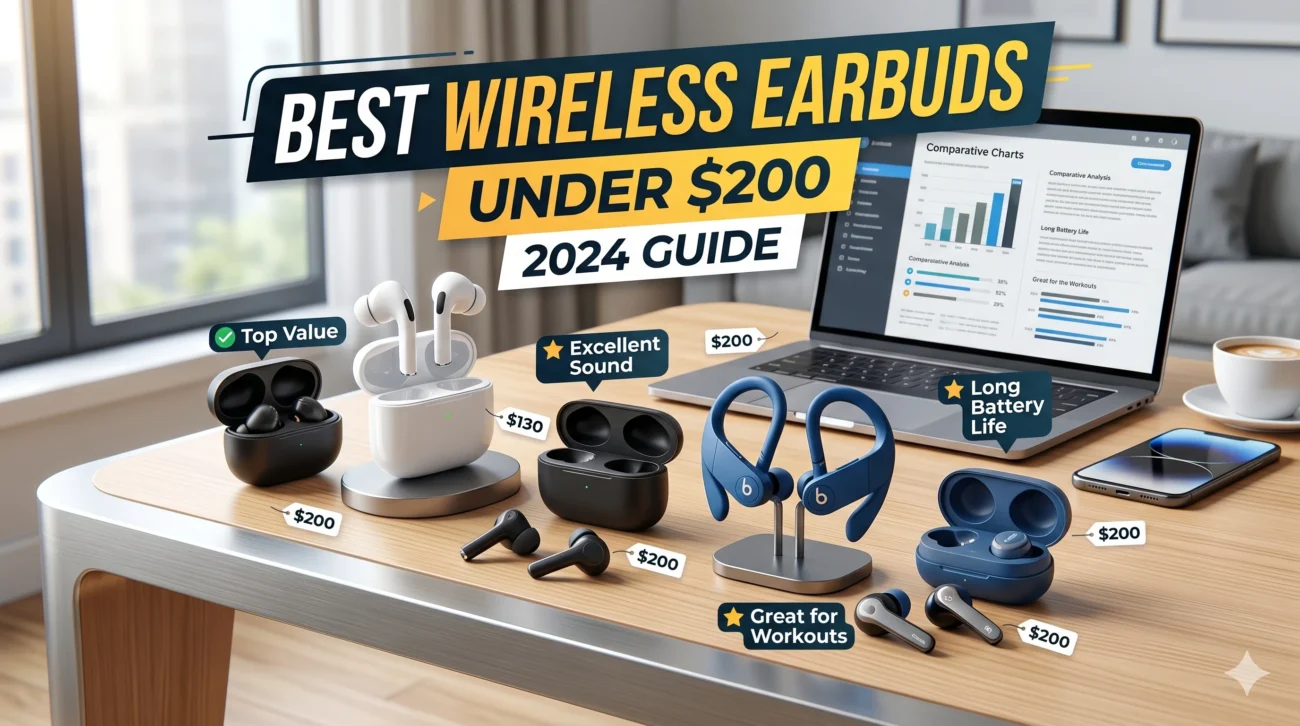 best wireless earbuds under 200 dollars 2024